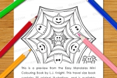 Easy Mandalas Mini Colouring Book - Preview