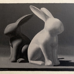 Evolve Artist Block 1, #18 – Two Rabbits