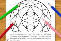 Extra Easy Fun  Mandalas Colouring Book - Preview