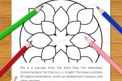 Extra Easy Fun  Mandalas Colouring Book - Preview