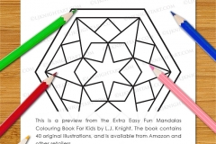 Extra Easy Fun  Mandalas Colouring Book - Preview