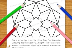 Extra Easy Fun  Mandalas Colouring Book - Preview