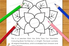 Extra Easy Fun  Mandalas Colouring Book - Preview