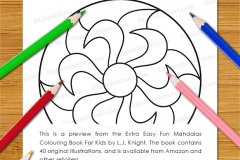 Extra Easy Fun  Mandalas Colouring Book - Preview