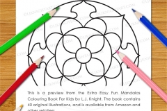 Extra Easy Fun  Mandalas Colouring Book - Preview