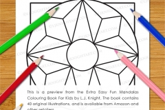 Extra Easy Fun  Mandalas Colouring Book - Preview