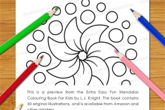 Extra Easy Fun  Mandalas Colouring Book - Preview