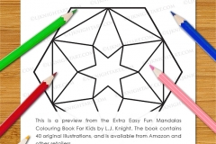 Extra Easy Fun  Mandalas Colouring Book - Preview