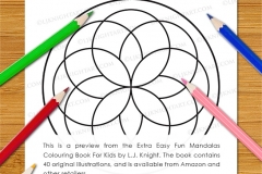 Extra Easy Fun  Mandalas Colouring Book - Preview