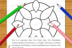 Extra Easy Fun  Mandalas Colouring Book - Preview
