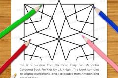 Extra Easy Fun  Mandalas Colouring Book - Preview