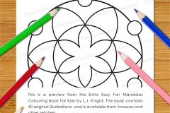 Extra Easy Fun  Mandalas Colouring Book - Preview