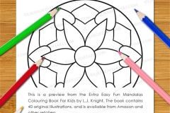 Extra Easy Fun  Mandalas Colouring Book - Preview