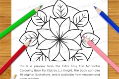 Extra Easy Fun  Mandalas Colouring Book - Preview