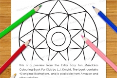 Extra Easy Fun  Mandalas Colouring Book - Preview