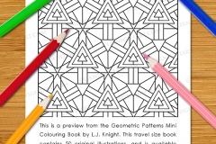 Geometric Patterns Mini Colouring Book - Preview