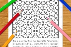 Geometric Patterns Mini Colouring Book - Preview