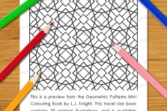 Geometric Patterns Mini Colouring Book - Preview