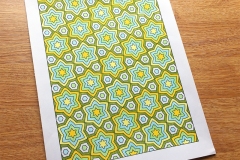 Geometric Patterns Colouring Book (Vol. 1) - Coloured Page