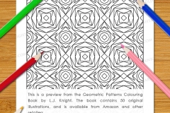 Geometric Patterns Colouring Book - Preview