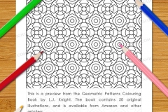 Geometric Patterns Colouring Book - Preview