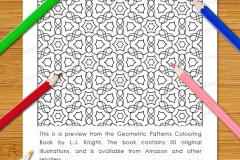 Geometric Patterns Colouring Book - Preview