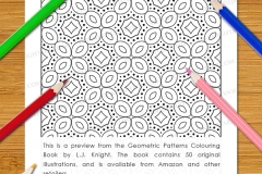 Geometric Patterns Colouring Book - Preview