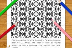 Geometric Patterns Colouring Book - Preview
