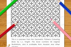 Geometric Patterns Colouring Book - Preview