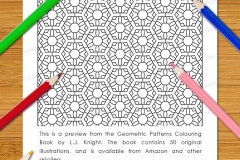 Geometric Patterns Colouring Book - Preview