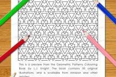 Geometric Patterns Colouring Book - Preview