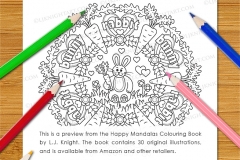 Happy Mandalas Colouring Book - Preview