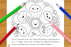 Happy Mandalas Colouring Book - Preview