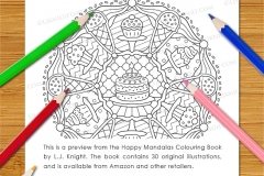 Happy Mandalas Colouring Book - Preview