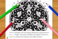 Happy Mandalas Colouring Book - Preview