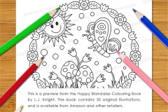 Happy Mandalas Colouring Book - Preview