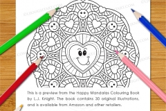 Happy Mandalas Colouring Book - Preview