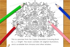 Happy Mandalas Colouring Book - Preview