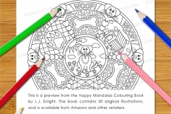 Happy Mandalas Colouring Book - Preview