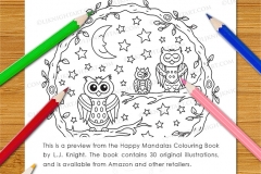 Happy Mandalas Colouring Book - Preview