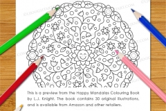 Happy Mandalas Colouring Book - Preview
