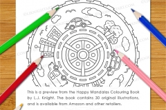 Happy Mandalas Colouring Book - Preview