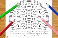 Happy Mandalas Colouring Book - Preview