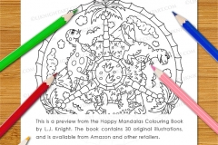 Happy Mandalas Colouring Book - Preview