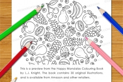 Happy Mandalas Colouring Book - Preview