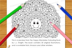 Happy Mandalas Colouring Book - Preview