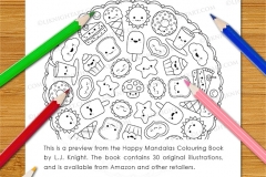 Happy Mandalas Colouring Book - Preview