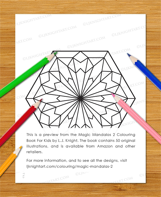 Magic Mandalas 2 Colouring Book for Kids