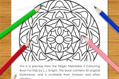 Magic Mandalas 2 Colouring Book - Preview