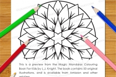 Magic Mandalas Colouring Book - Preview